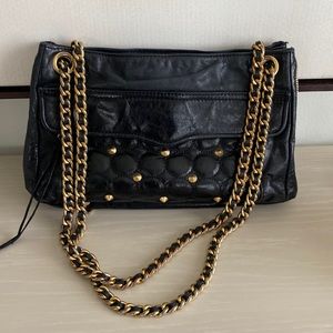 Rebecca Minkoff - Black Studded Leather Crossbody/Shoulder Bag
